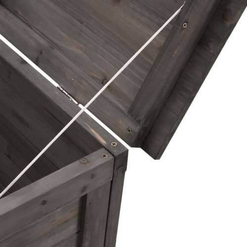 Vrtna kutija za pohranu antracit 150 x 50 x 56,5 cm od jelovine - Antracit 150 x 50 x 56.5 cm Cijena
