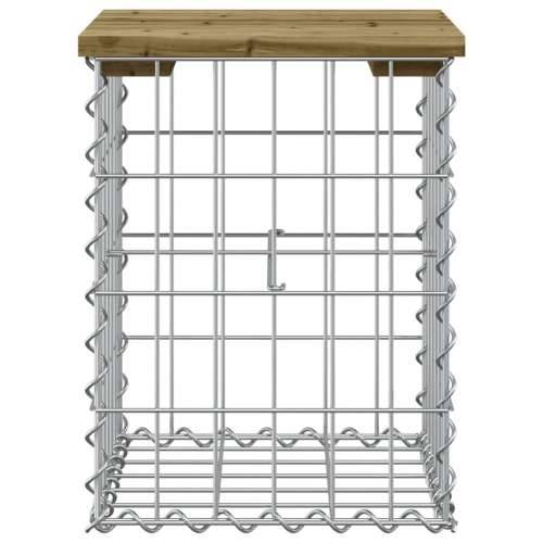 Vrtna klupa s gabionskim dizajnom 33 x 31 x 42 cm od borovine - Tamno smeđa 33 x 31 x 42 cm 1 Cijena