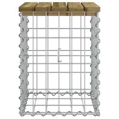 Vrtna klupa s gabionskim dizajnom 33 x 31 x 42 cm od borovine - Tamno smeđa 33 x 31 x 42 cm 1 Cijena