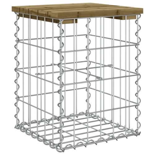 Vrtna klupa s gabionskim dizajnom 33 x 31 x 42 cm od borovine - Tamno smeđa 33 x 31 x 42 cm 1 Cijena