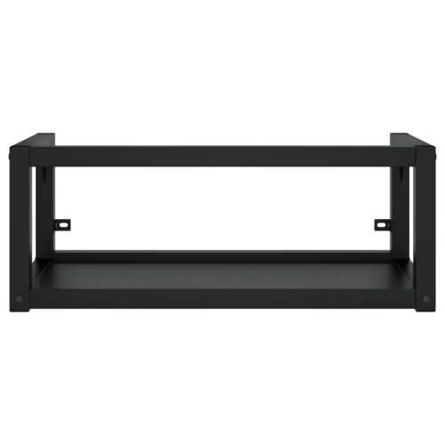 Kupaonski okvir s ugrađenim Lavabo - Umivaonikom crni željezni - Crna 79 x 38 x 31 cm 1 Cijena