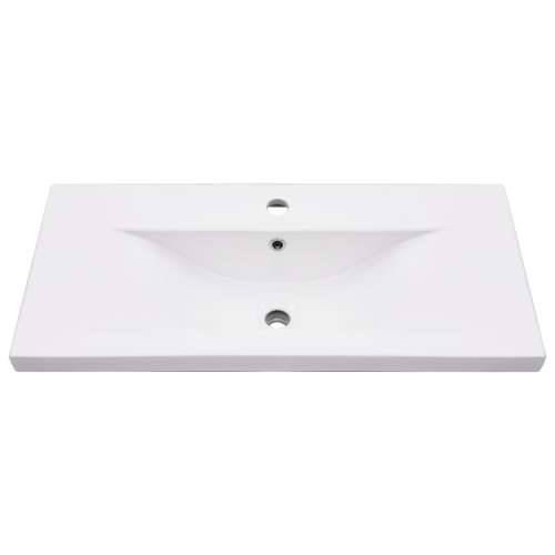 Kupaonski okvir s ugrađenim Lavabo - Umivaonikom crni željezni - Crna 79 x 38 x 31 cm 1 Cijena