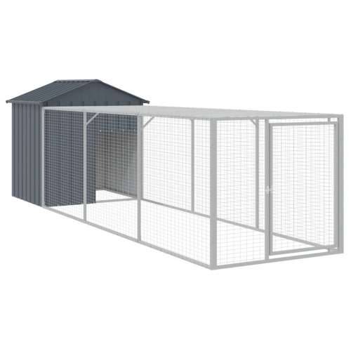 Kavez za kokoši s igralištem antracit 117x405x123 cm čelični Cijena