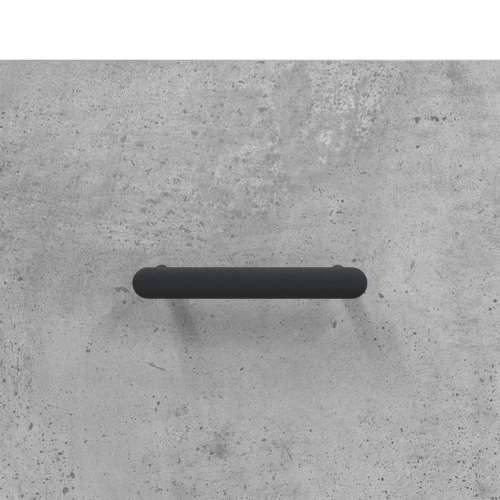 Visoka komoda siva betona 69,5x34x180 cm od konstruiranog drva - Beton siva 1 1 drvena vrata 3 ladice Cijena