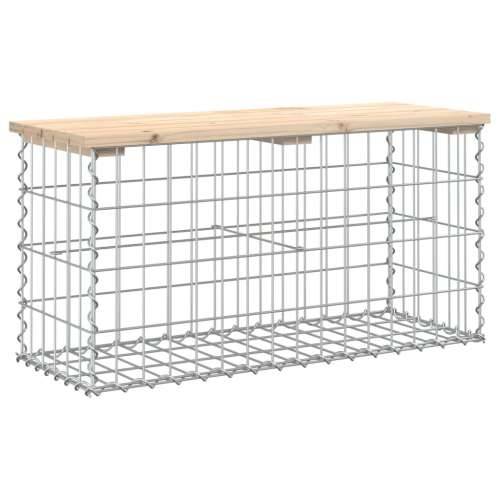 Vrtna klupa gabionskog dizajna 83x31,5x42 cm masivna borovina - Prirodna boja bora 83 x 31,5 x 42 cm 1 Cijena