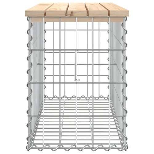 Vrtna klupa gabionskog dizajna 83x31,5x42 cm masivna borovina - Prirodna boja bora 83 x 31,5 x 42 cm 1 Cijena