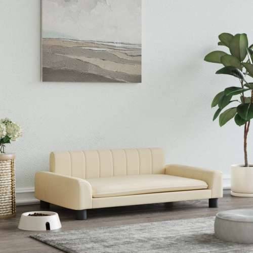 Krevet za pse krem 90 x 53 x 30 cm od tkanine - Krema 90 x 53 x 30 cm tkanina Cijena