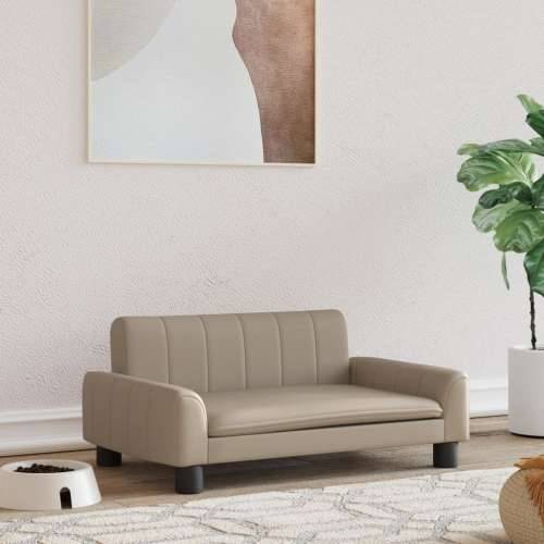 Krevet za pse cappuccina 70 x 45 x 30 cm od umjetne kože - Boja cappuccina 70 x 45 x 30 cm Umjetna koža Cijena