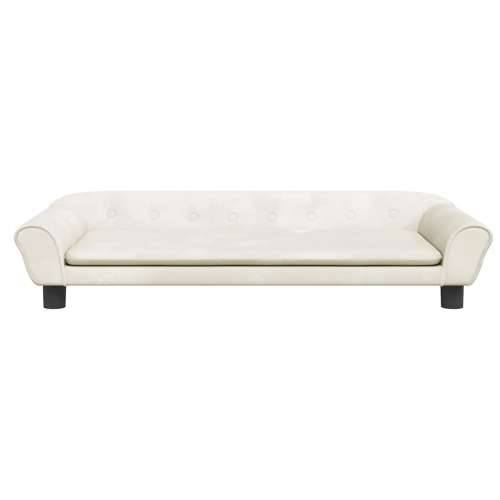 Krevet za pse krem 100 x 50 x 21 cm baršunasti - Krema 100 x 50 x 21 cm Cijena