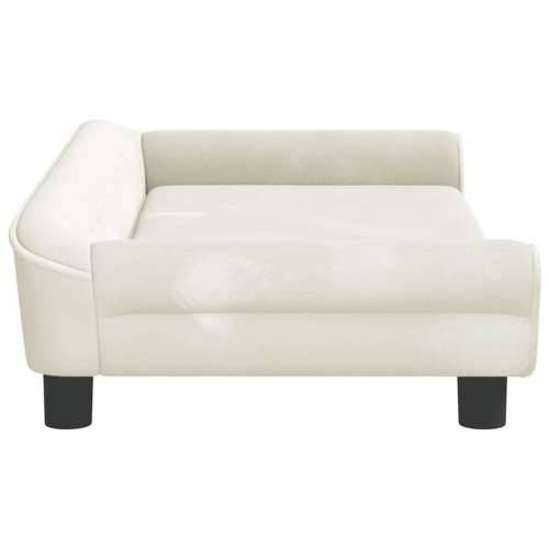 Krevet za pse krem 100 x 50 x 21 cm baršunasti - Krema 100 x 50 x 21 cm Cijena