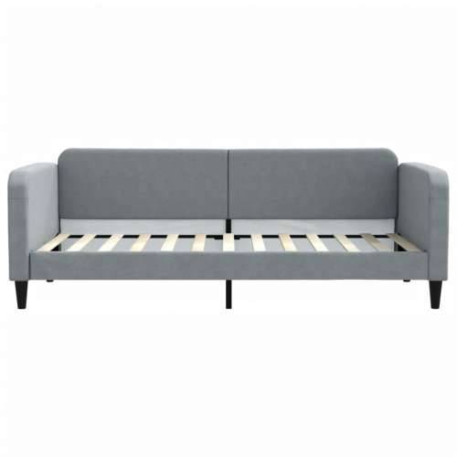 Dnevni krevet svjetlosivi 90 x 200 cm od tkanine - Svjetlosiva 90 x 200 cm bez madraca Cijena
