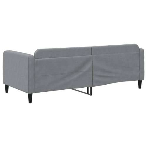 Dnevni krevet svjetlosivi 90 x 200 cm od tkanine - Svjetlosiva 90 x 200 cm bez madraca Cijena