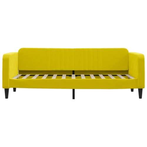 Dnevni krevet žuti 80 x 200 cm baršunasti - Žuta 80 x 200 cm bez madraca Cijena