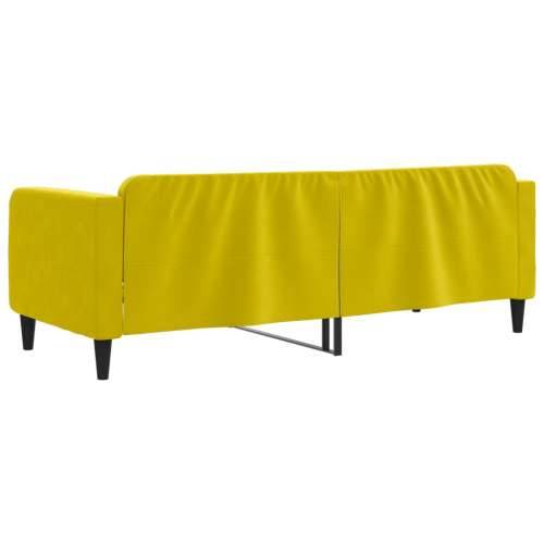 Dnevni krevet žuti 80 x 200 cm baršunasti - Žuta 80 x 200 cm bez madraca Cijena