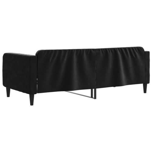 Dnevni krevet crni 90 x 190 cm baršunasti - Crna 90 x 190 cm bez madraca Cijena