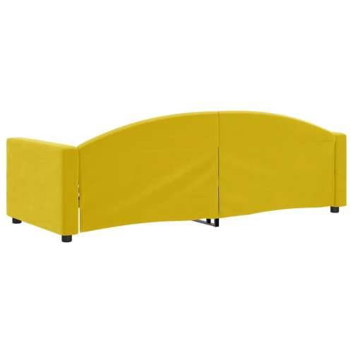 Dnevni krevet žuti 80 x 200 cm baršunasti - Žuta 80 x 200 cm bez madraca Cijena