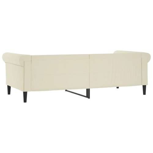 Dnevni krevet krem 80 x 200 cm od umjetne kože - Krema 80 x 200 cm bez madraca Cijena