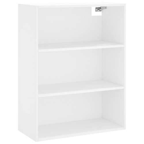 Visoka komoda bijela 69,5 x 32,5 x 180 cm od konstruiranog drva - Bijela 1 3 police Cijena