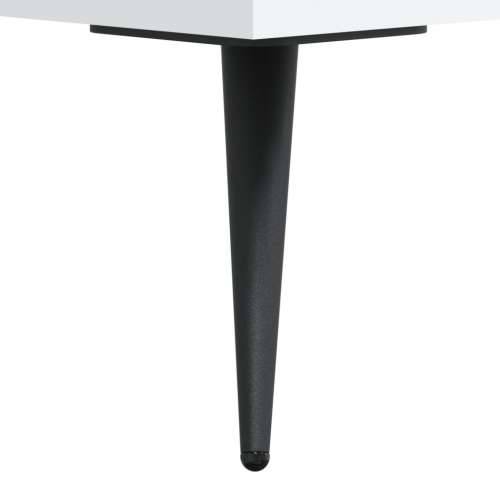 Visoka komoda bijela 69,5 x 32,5 x 180 cm od konstruiranog drva - Bijela 1 3 police Cijena