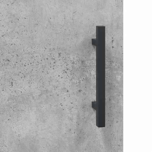Visoka komoda siva betona 69,5x34x180 cm od konstruiranog drva - Beton siva 1 2 vrata Cijena