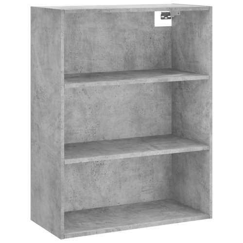 Visoka komoda siva betona 69,5x34x180 cm od konstruiranog drva - Beton siva 1 2 drvena vrata Cijena