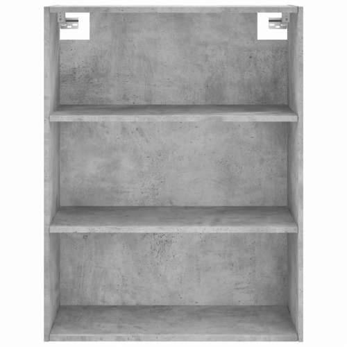 Visoka komoda siva betona 69,5x34x180 cm od konstruiranog drva - Beton siva 1 2 drvena vrata Cijena