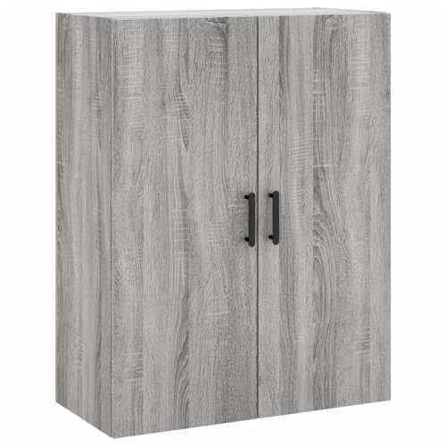 Visoka komoda siva sonome 69,5x34x180 cm od konstruiranog drva - Sivi hrast sonoma 1 2 vrata Cijena