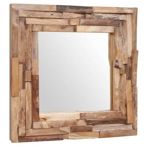 Ukrasno Ogledalo od Tikovine 60x60 cm Kvadratno Cijena