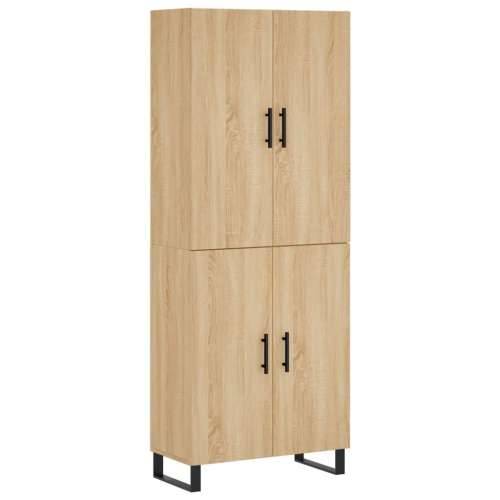 Visoka komoda hrasta sonome 69,5x34x180cm od konstruiranog drva - sonoma hrast 1 2 vrata Cijena