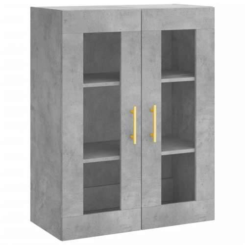 Visoka komoda siva betona 69,5x34x180 cm od konstruiranog drva Beton siva 1 3 police Cijena