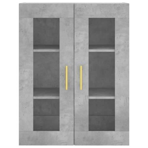 Visoka komoda siva betona 69,5x34x180 cm od konstruiranog drva Beton siva 1 3 police Cijena