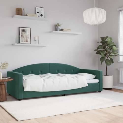 Dnevni krevet tamnozeleni 80 x 200 cm baršunasti - Tamnozelena 80 x 200 cm bez madraca Cijena