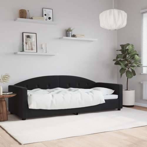 Dnevni krevet crni 80 x 200 cm baršunasti - Crna 80 x 200 cm bez madraca Cijena