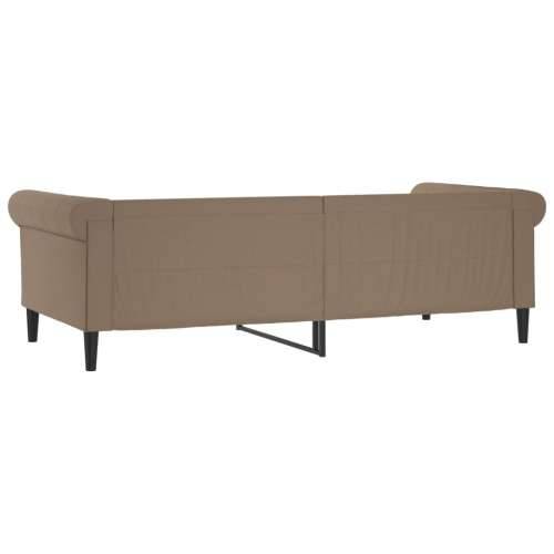 Dnevni krevet boja cappuccina 80 x 200 cm od umjetne kože Boja cappuccina 80 x 200 cm bez madraca Cijena