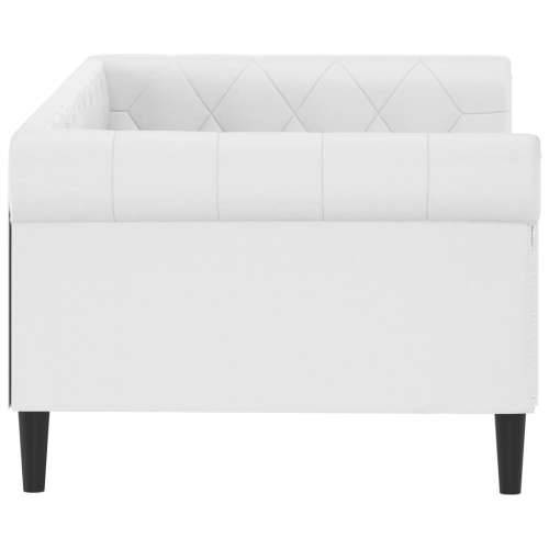 Dnevni krevet bijeli 90 x 200 cm od umjetne kože - Bijela 90 x 200 cm bez madraca Cijena