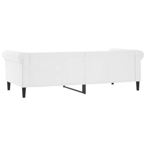 Dnevni krevet bijeli 90 x 200 cm od umjetne kože - Bijela 90 x 200 cm bez madraca Cijena
