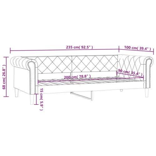 Dnevni krevet bijeli 90 x 200 cm od umjetne kože - Bijela 90 x 200 cm bez madraca Cijena
