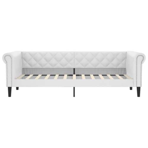 Dnevni krevet bijeli 100 x 200 cm od umjetne kože - Bijela 100 x 200 cm bez madraca Cijena