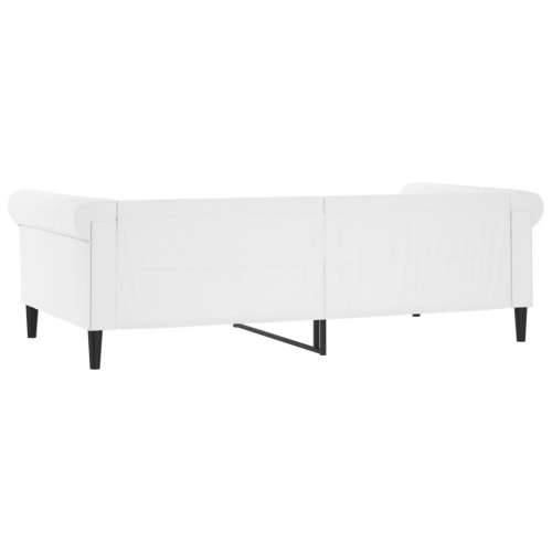 Dnevni krevet bijeli 100 x 200 cm od umjetne kože - Bijela 100 x 200 cm bez madraca Cijena