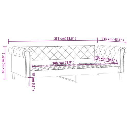 Dnevni krevet bijeli 100 x 200 cm od umjetne kože - Bijela 100 x 200 cm bez madraca Cijena