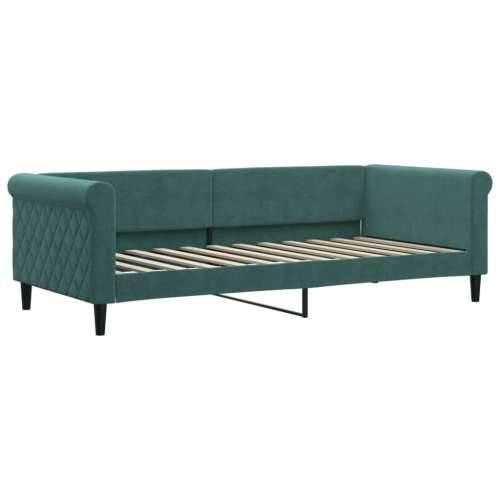 Dnevni krevet tamnozeleni 90 x 200 cm baršunasti - Tamnozelena 90 x 200 cm bez madraca Cijena