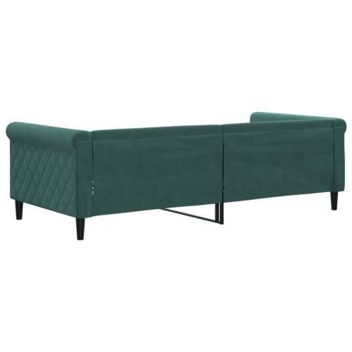 Dnevni krevet tamnozeleni 90 x 200 cm baršunasti - Tamnozelena 90 x 200 cm bez madraca Cijena