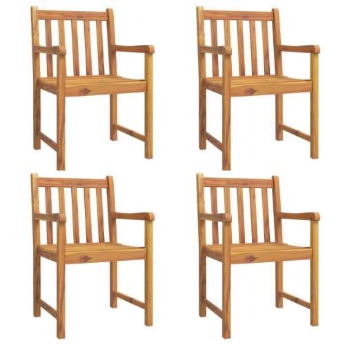 Vrtna garnitura - 5-dijelni vrtni blagovaonski set od masivnog bagremovog drva - Dužina stola 85 cm 4 Cijena