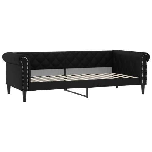 Dnevni krevet crni 80 x 200 cm od umjetne kože Crna 80 x 200 cm bez madraca Cijena
