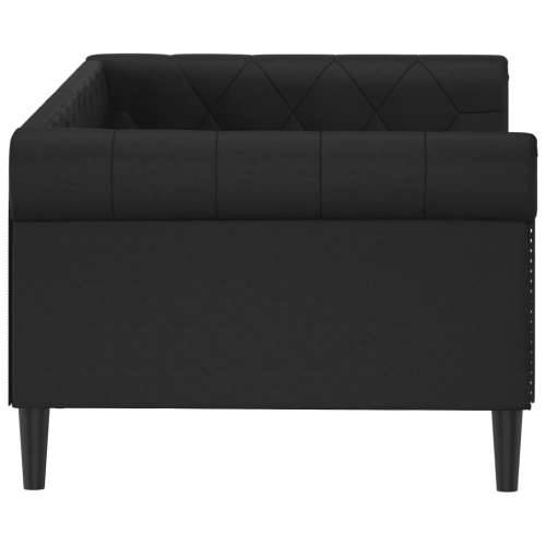 Dnevni krevet crni 80 x 200 cm od umjetne kože Crna 80 x 200 cm bez madraca Cijena