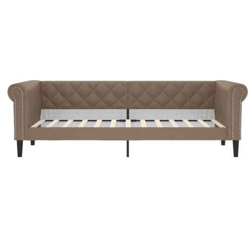 Dnevni krevet boja cappuccina 90 x 200 cm od umjetne kože - Boja cappuccina 90 x 200 cm bez madraca Cijena