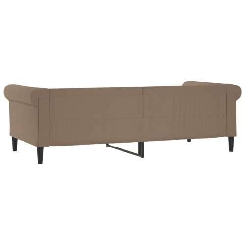 Dnevni krevet boja cappuccina 90 x 200 cm od umjetne kože - Boja cappuccina 90 x 200 cm bez madraca Cijena