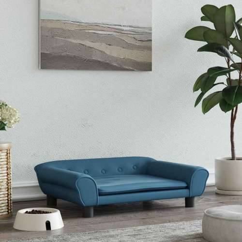 Krevet za pse plavi 70 x 48 x 22 cm baršunasti - Plava 70 x 48 x 22 cm Cijena
