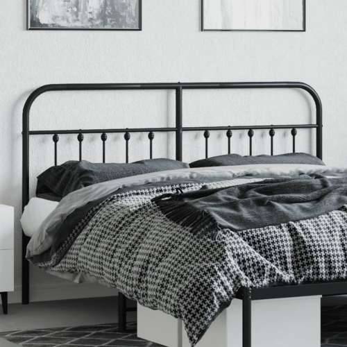 Metalno uzglavlje crno 180 cm - Crna 180 cm 1 Cijena