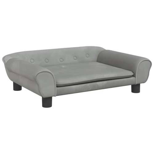 Krevet za pse svjetlosivi 70 x 48 x 22 cm baršunasti - Svjetlosiva 70 x 48 x 22 cm Cijena
